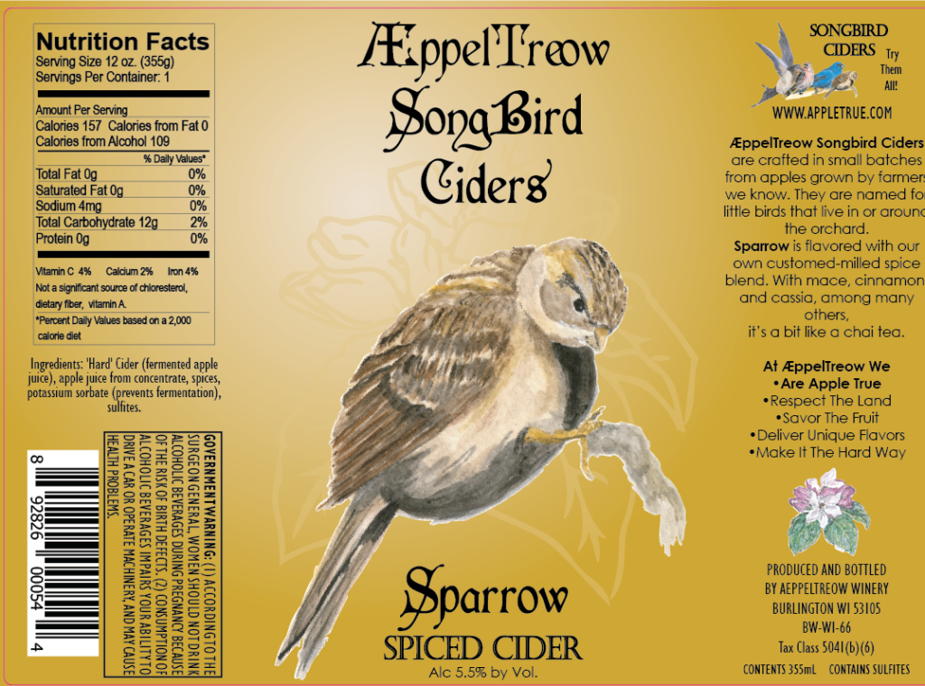 Sparrow Spiced Cider