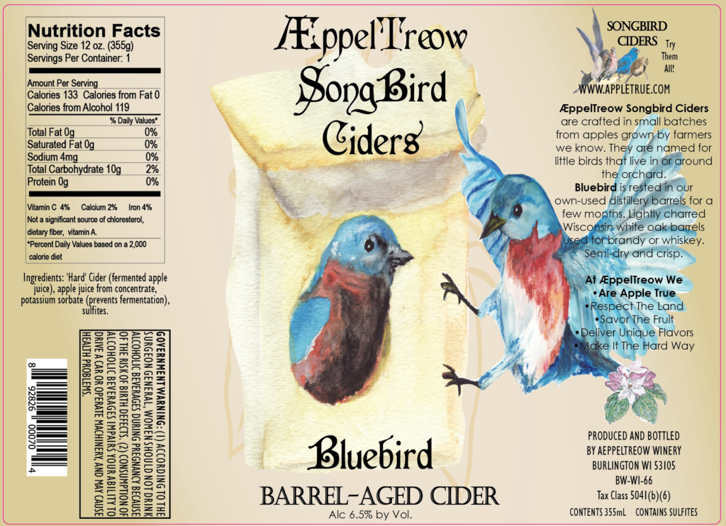 Bluebird Barreled Cider