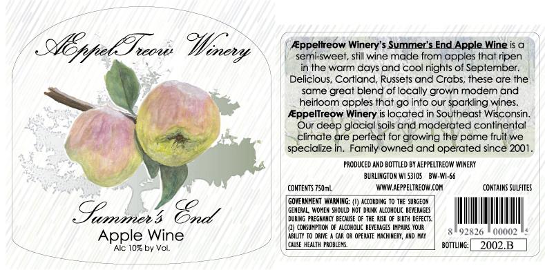 Summers End Apple Wine